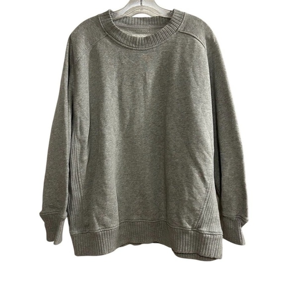 Aerie Women's Crewneck Sweatshirt Gray Long Sleeve Size M Casual - Picture 1 of 8